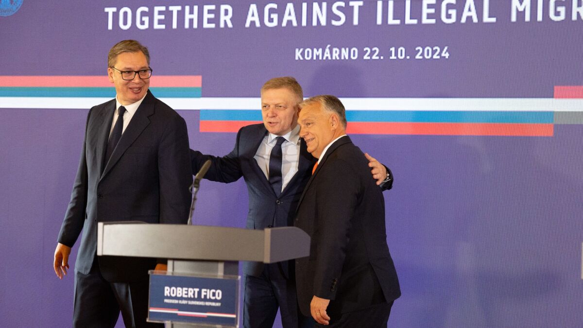 Fico , Orbán, Vučič, Komárno,
