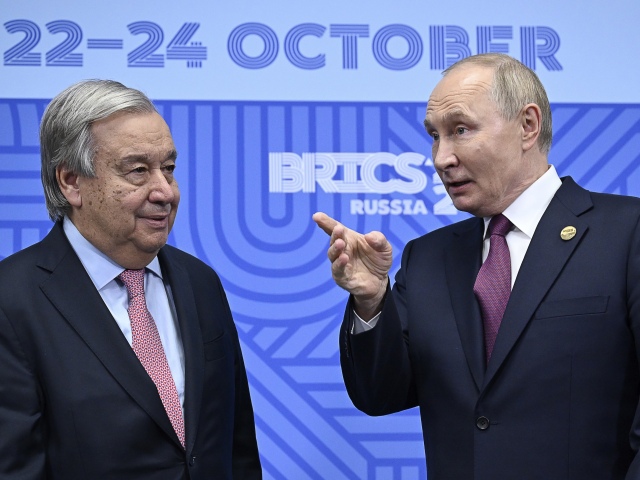 Vladimir Putin, Antonio Guterres, BRICS