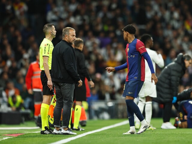 Hansi Flick Lamine Yamal FC Barcelona
