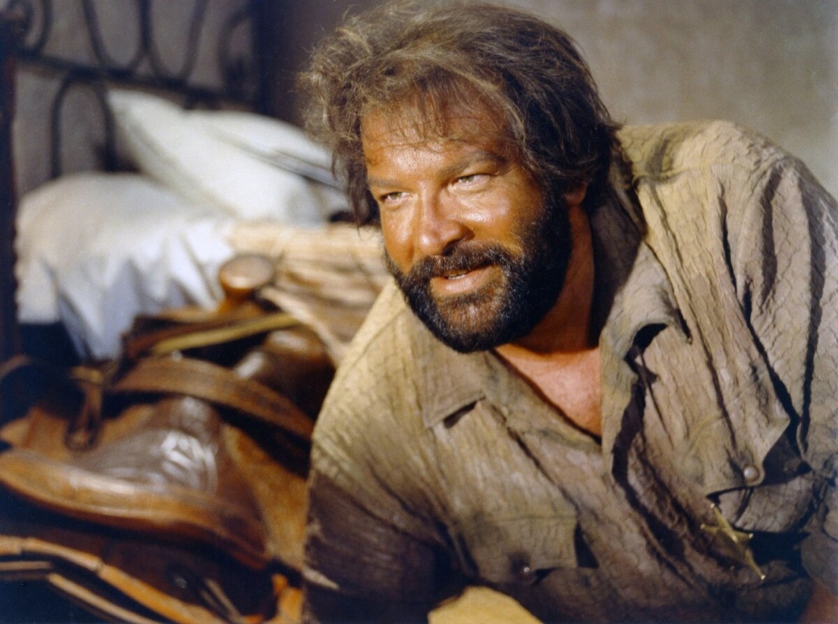 Herec Bud Spencer na archívnom zábere. 
