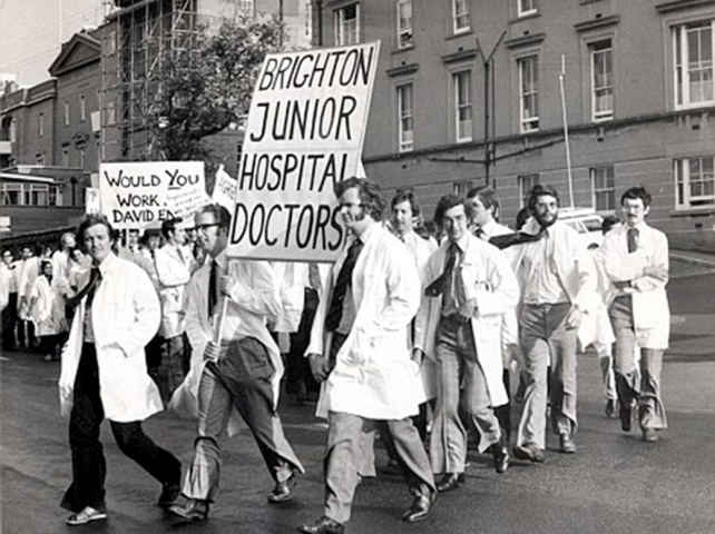 protest, lekári, británia