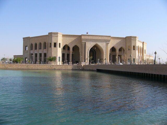 AL-Faw Palace, Baghdad - sídlo veliteľstva Operácie Iracká sloboda (2004)