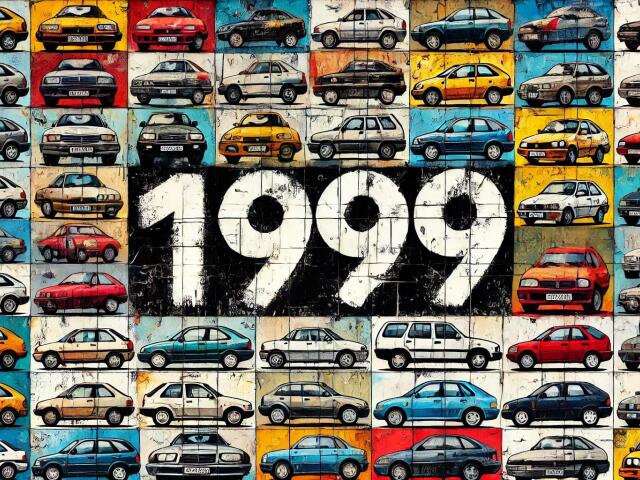 A 16 9 image mosaic of European cars 1999