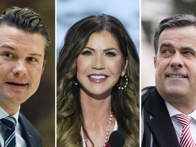 Pete Hegseth, Kristi Noemová a John Ratcliffe
