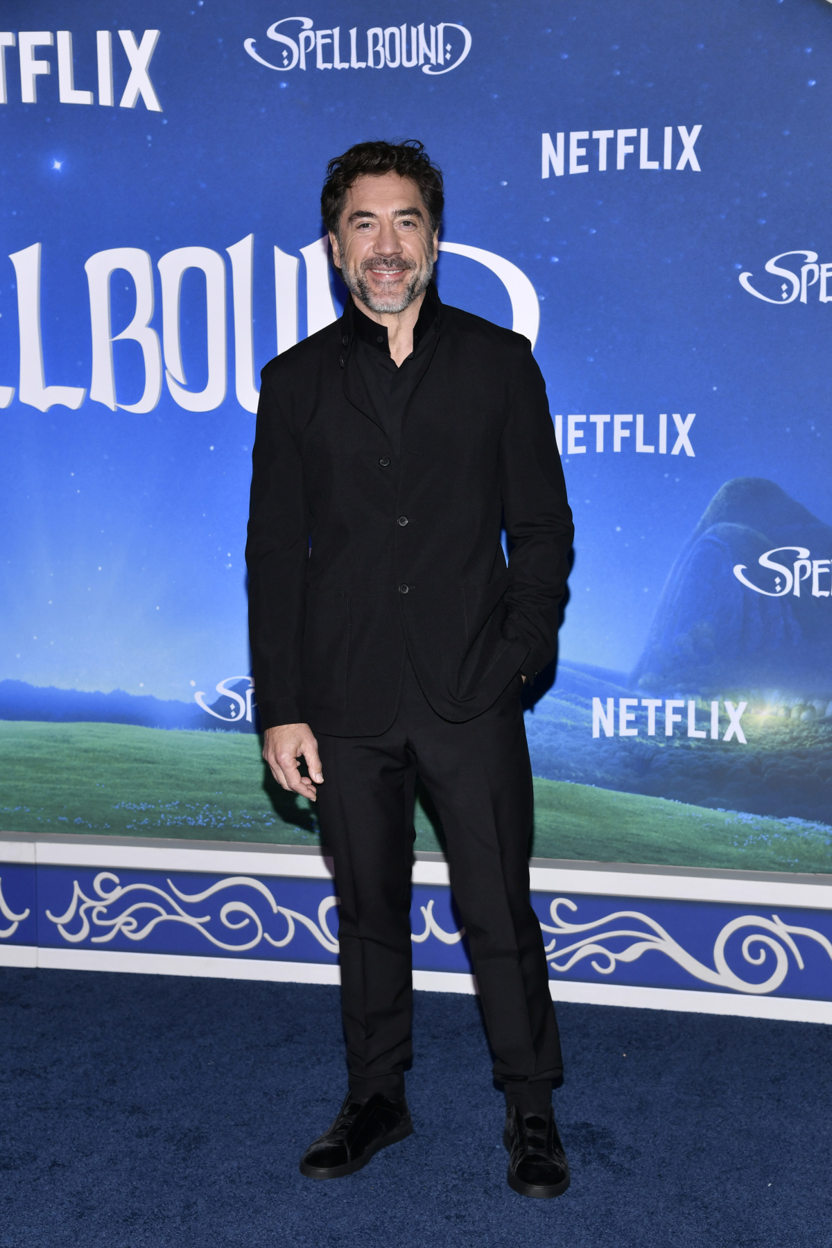 Herec Javier Bardem na premiére novinky Spellbound.