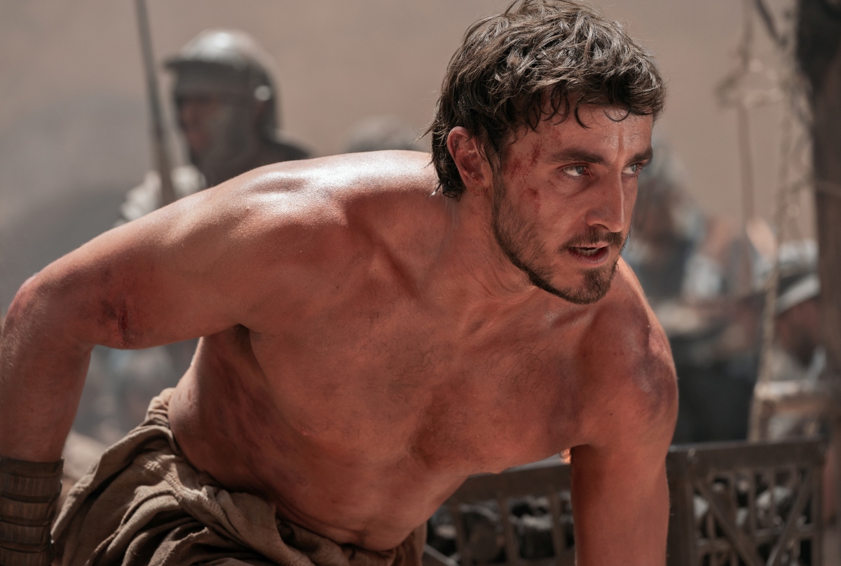 Herec Paul Mescal ako Lucius vo filme Gladiátor II.