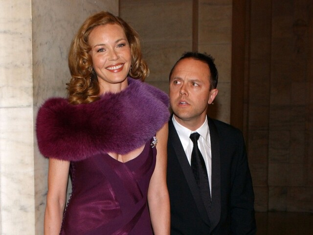 Connie Nielsen a bubeník Lars Ulrich z Metallicy