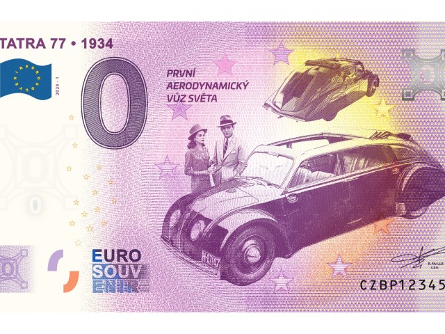 Tatra 77 - výročná bankovka 2024
