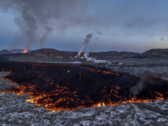 Island, sopka, Grindavik