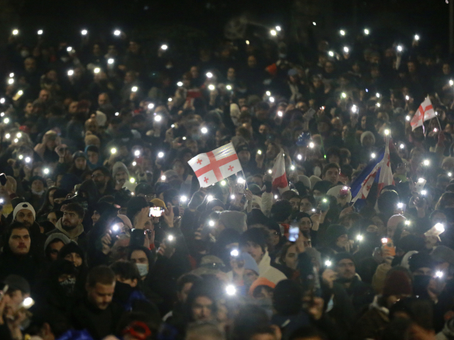 Gruzínsko Tbilisi protest