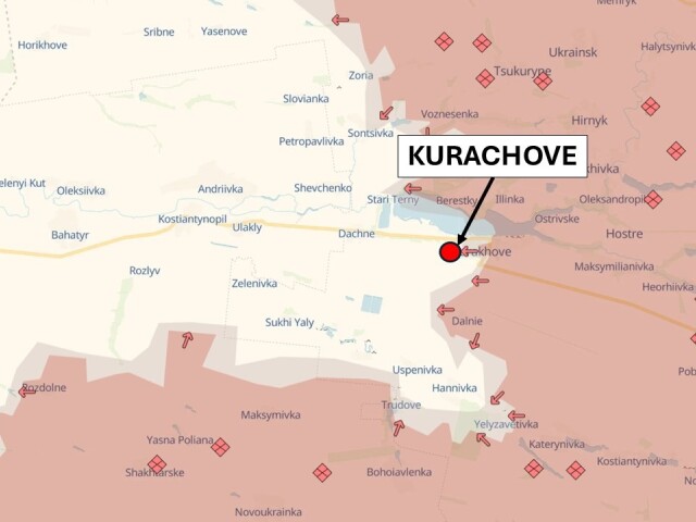 Kurachove - situácia k 1. decembru 2024