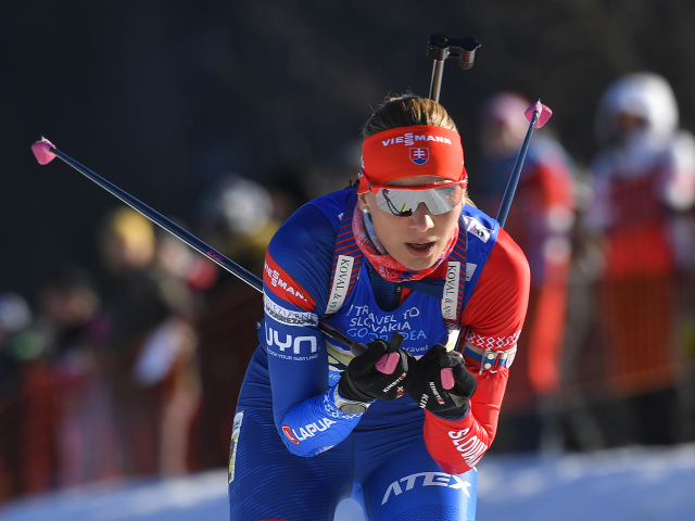 SR Osrblie Biatlon ME mix štafeta BBX Kuzminová