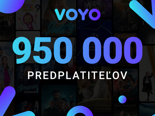 Voyo 950 000 predplatitelov