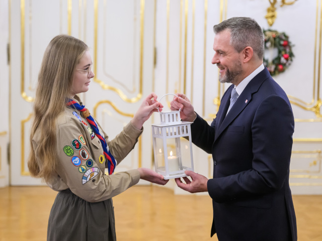 SR Betlehemské svetlo skauti prezident príhovor BAX