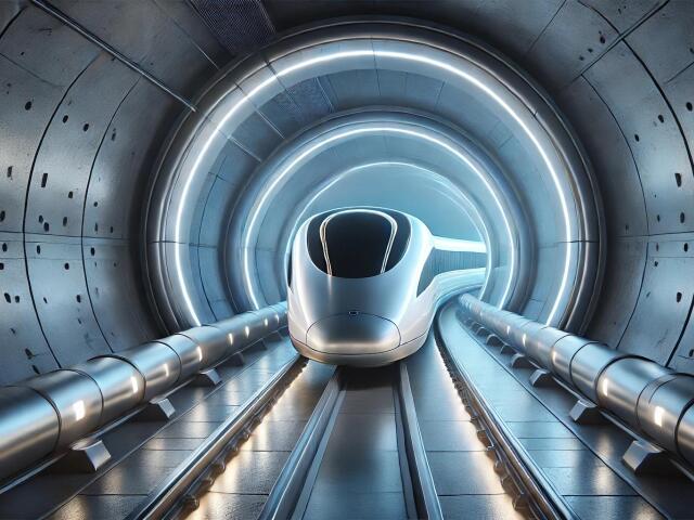 undersea hyperloop maglev tunnel
