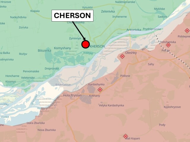 Cherson, situácia k 20. decembru 2024.