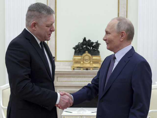 Robert Fico a Vladimir Putin