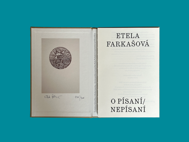 etela farkašová, kniha, O písaní/nepísaní