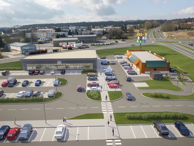 Vizualizacia McDonalds v Rimavskej Sobote