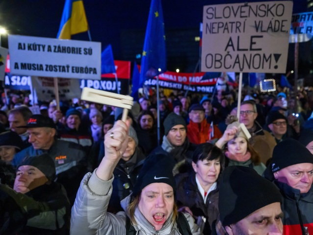 Bratislava protest Slovensko je Európa