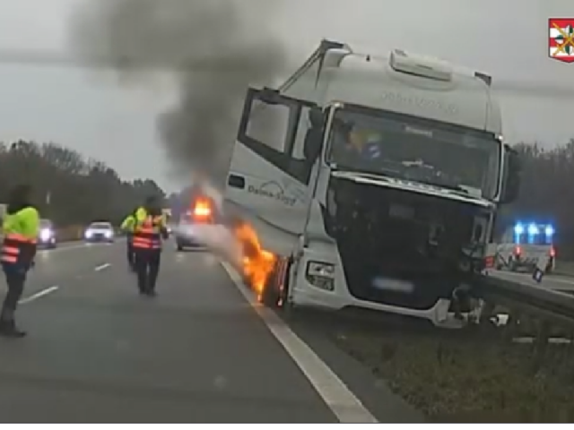záchranná akcia, diaľnica D2, Lanžhot, Polícia ČR