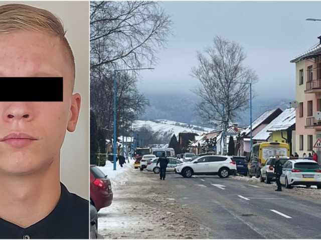 útok nožom, gymnázium Spišská Stará Ves, koláž