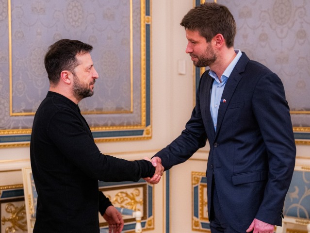 Michal Šimečka, Volodymyr Zelenskyj, Kyjev, Ukrajina, PS