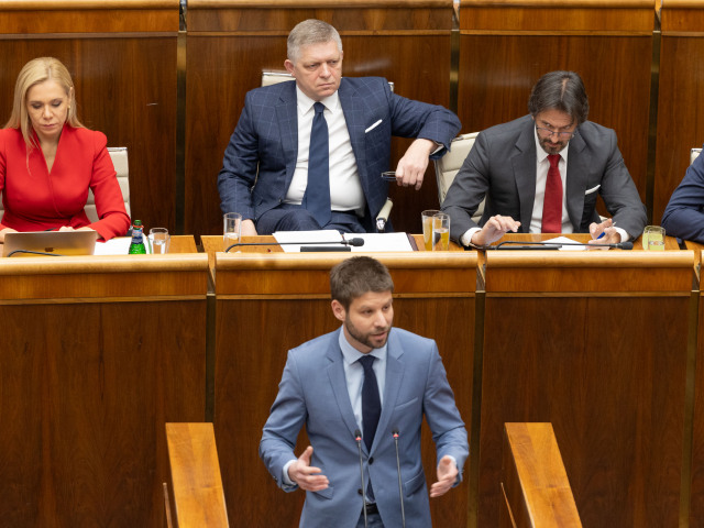 parlament, Denisa Saková, Robert Fico, Robert Kaliňák, Michal Šimečka