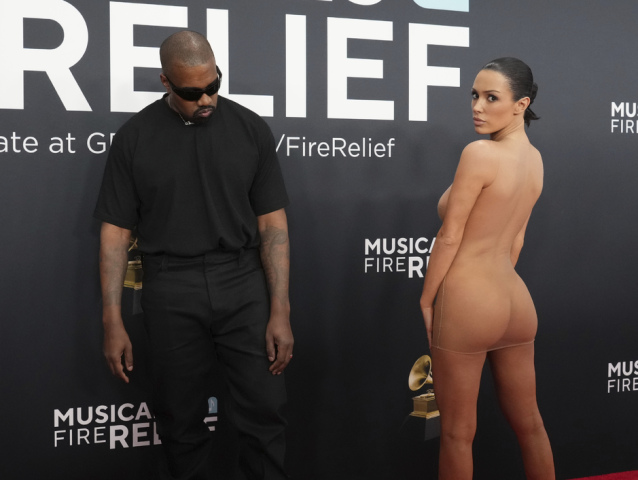 Kanye West a jeho manželka Bianca Censori 