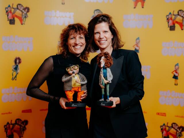 Reziserka Kristina Dufkova a slovenska producentka Agata Novinski.