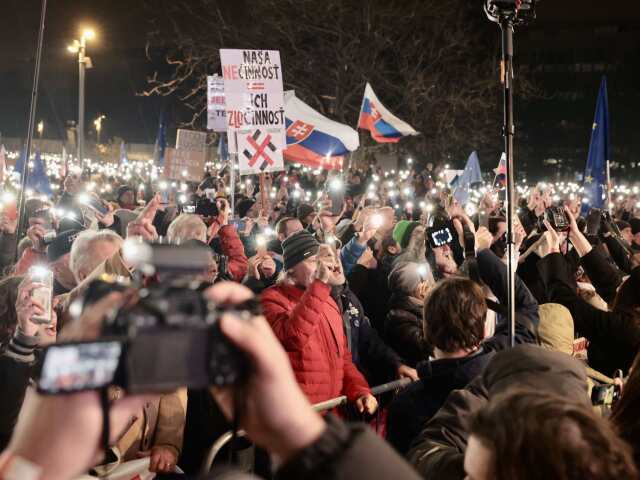 protest, bratislava, Slovensko je Európa
