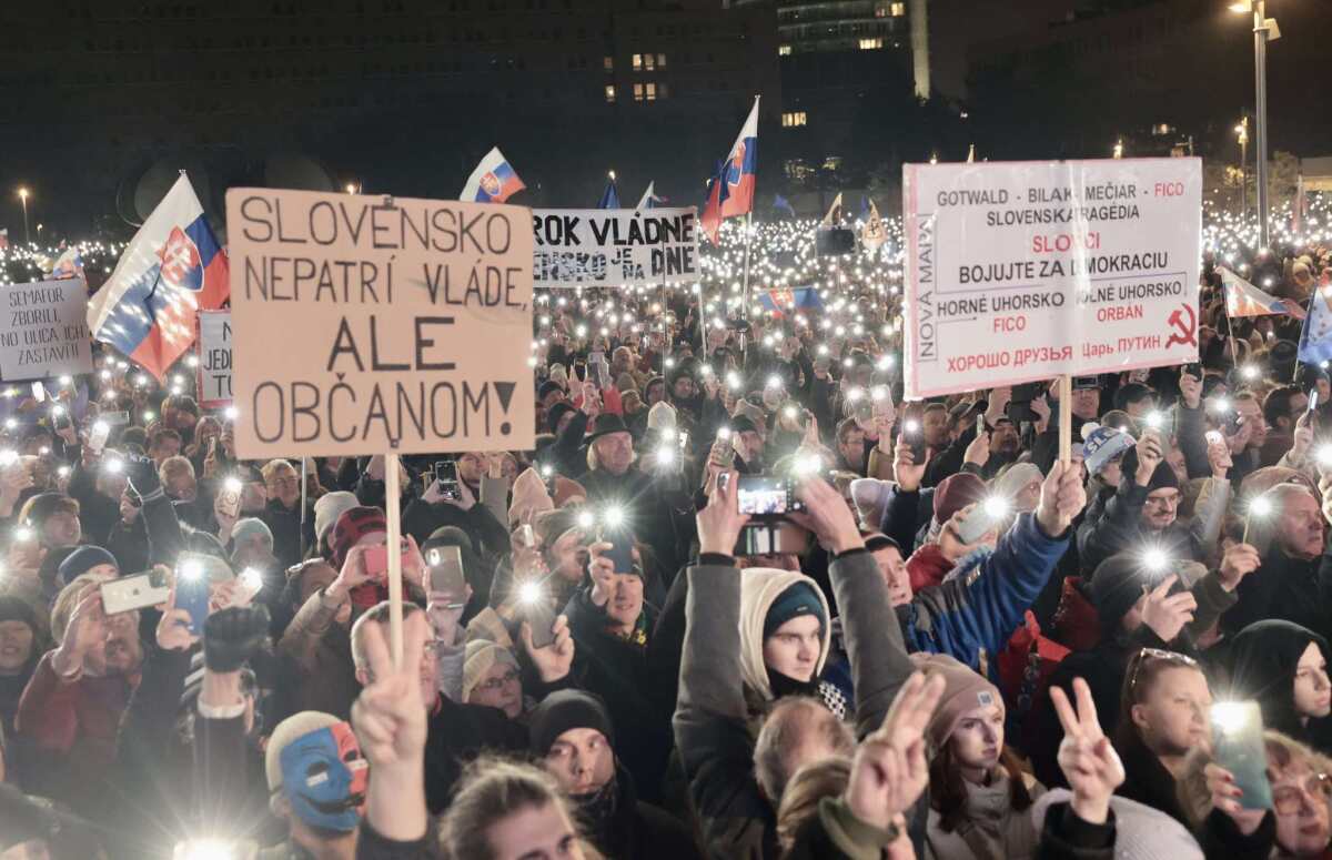 protest, bratislava, Slovensko je Európa