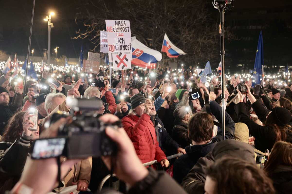 protest, bratislava, Slovensko je Európa