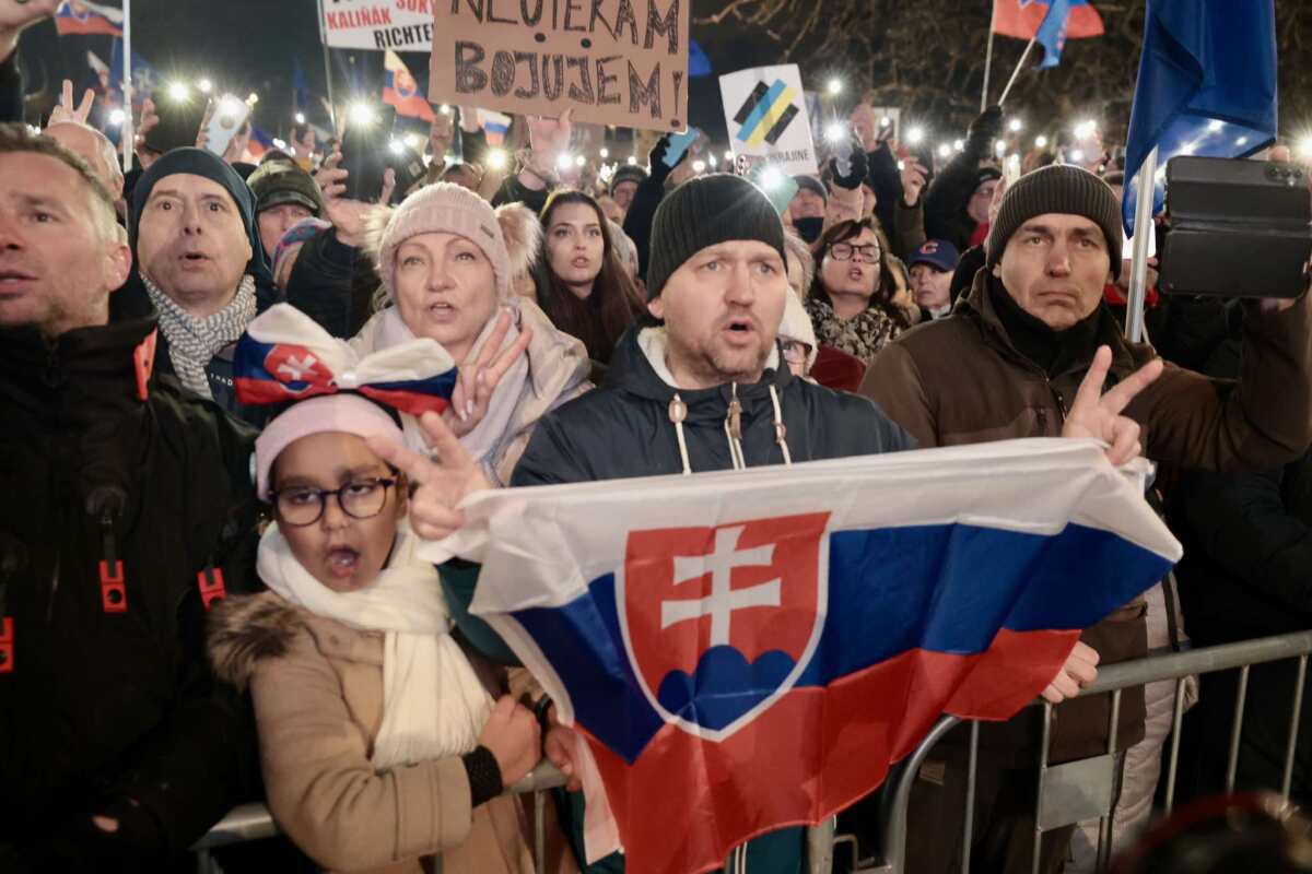 protest, bratislava, Slovensko je Európa