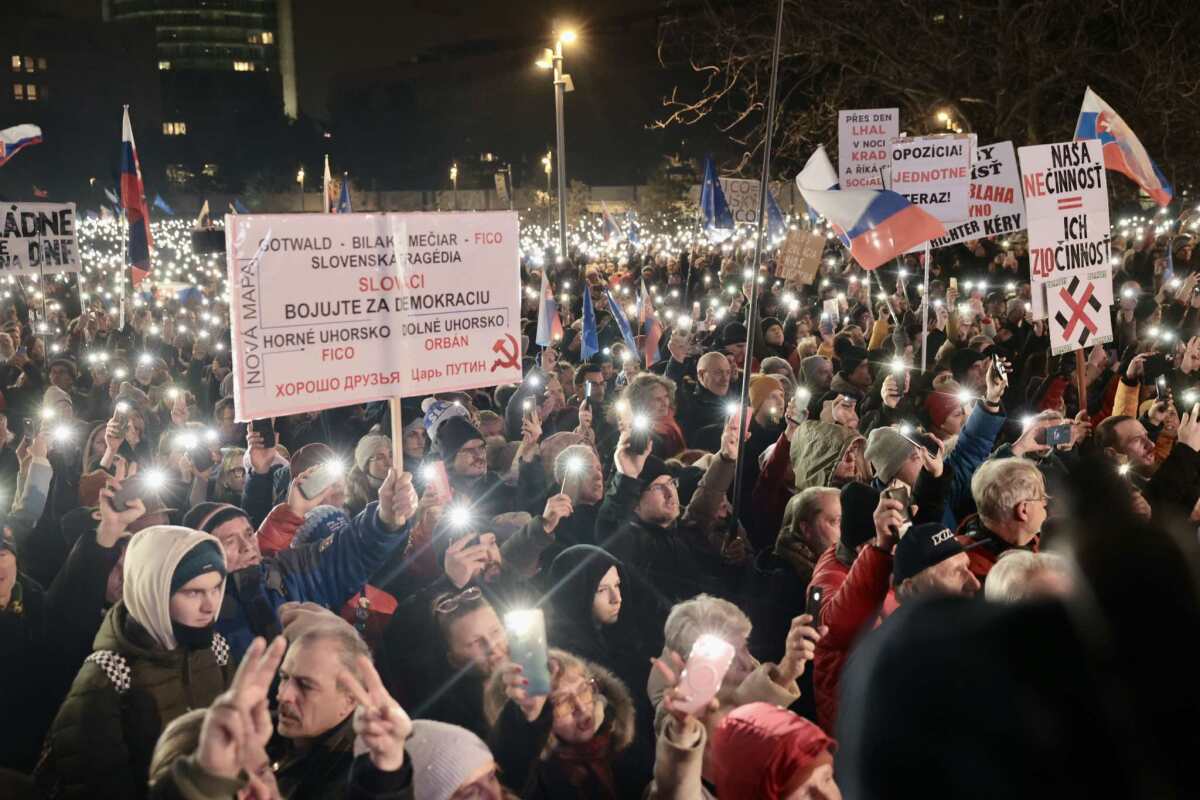 protest, bratislava, Slovensko je Európa