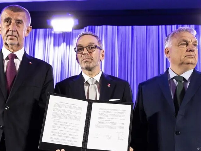 Andrej Babiš, Herbert Kickl, Viktor Orbán, frakcia Patrioti Európy