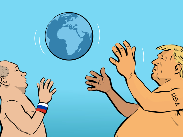 Gasparec Trump a Putin