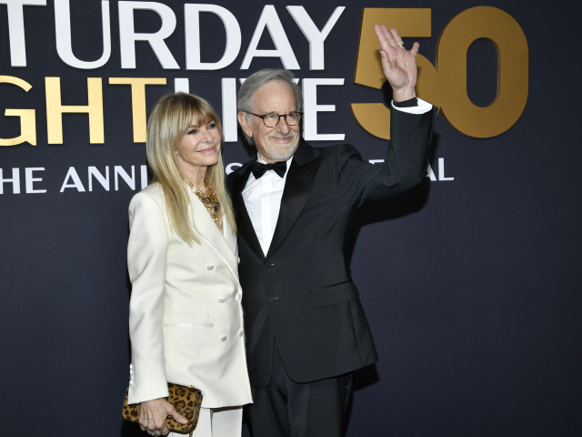 Herečka Kate Capshaw a jej manžel - režisér Steven Spielberg.