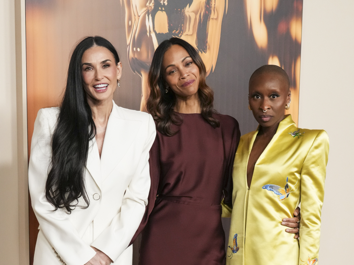 Demi Moore, Zoe Saldana a Cynthia Erivo