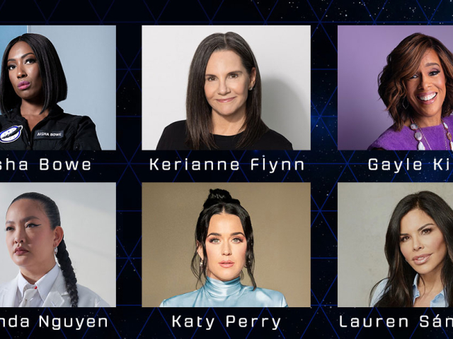 Blue Origin, vesmír, Kate Perry