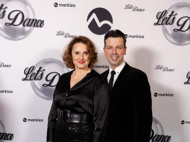 Herečka Zuzana Mauréry a jej tanečný partner Matej Chren.
