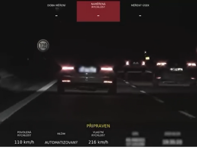 nepovolená rýchlosť, diaľnica, Polícia ČR