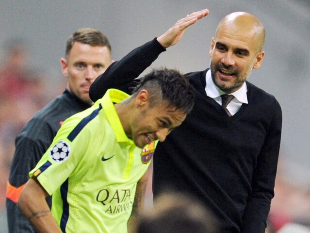 Neymar, Pep Guardiola