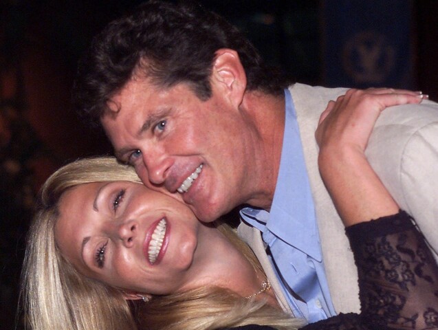 David Hasselhoff a  Pamela Bach Hasselhoff na archívnej snímke.