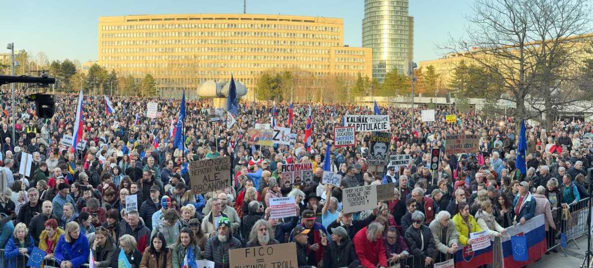 protest, bratislava, mier ukrajine