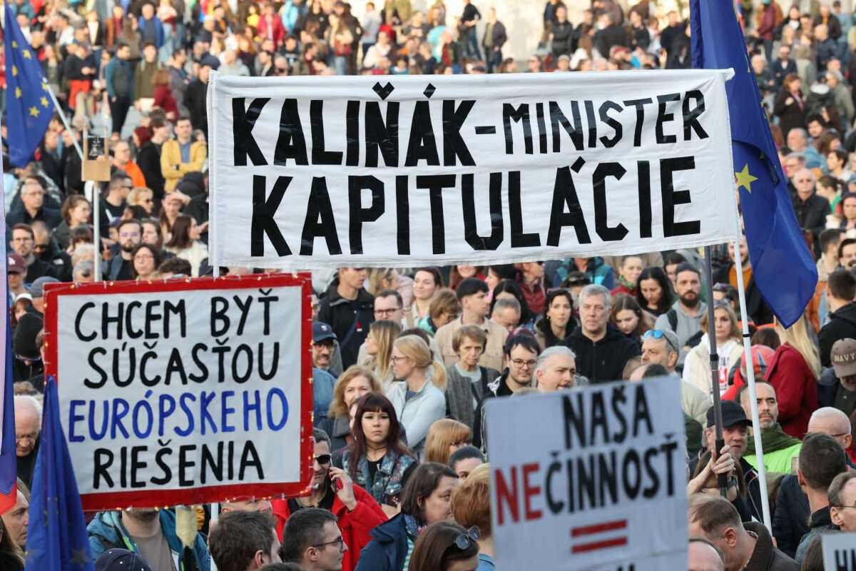 protest, bratislava, mier ukrajine