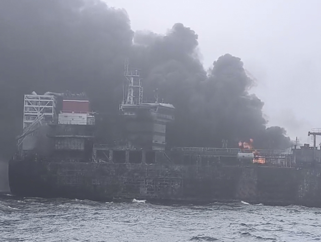 Británia zrážka lode tanker Severné more ropa