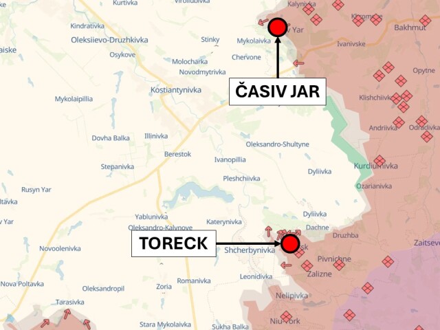 Toreck, situácia 25. marca 2025