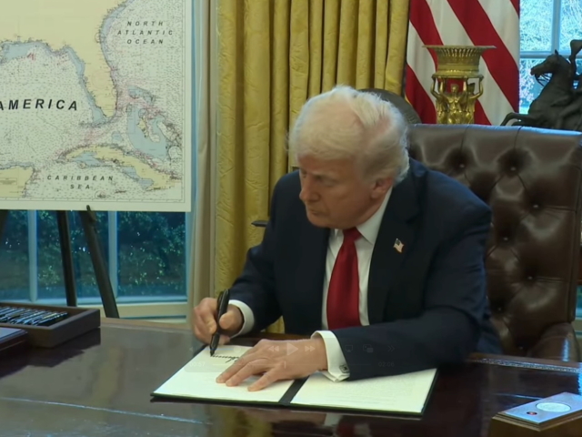 Donald Trump, podpis
