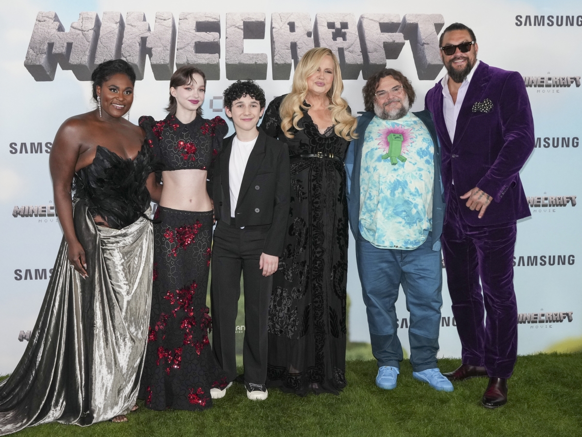 Danielle Brooks, Emma Myers, Sebastian Hansen, Jennifer Coolidge, Jack Black a Jason Momoa